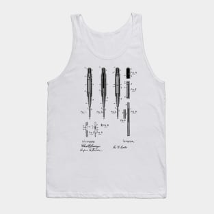 Finger Nail Cutter Vintage Patent Hand Drawing Tank Top